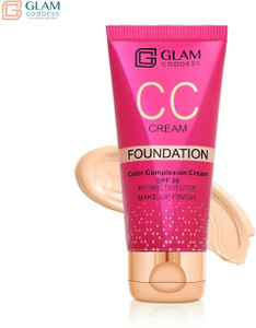 GLAM GODDESS CC CREAM COLOUR COMPLEXION CREAM INSTANT FAIR LOOK MAKE-UP FINISH Foundation