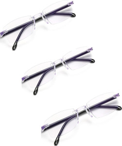 Elyvo Rimless (+3.00) Rectangle Reading Glasses