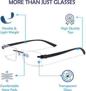 REDHILLS Rimless Rectangle Frame