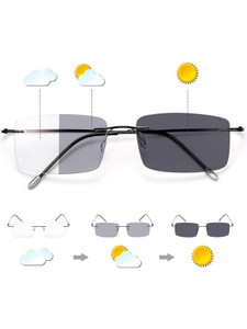 Redex Rimless (+1.50) Rectangle Reading Glasses