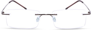Redex Rimless (+1.25) Rectangle Reading Glasses