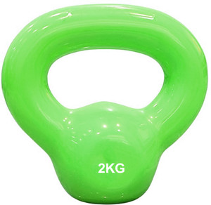 RAWFIT Coated Solid Kettlebell Green Kettlebell