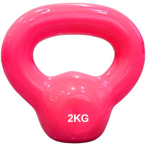 RAWFIT Coated Solid Kettlebell Pink Kettlebell