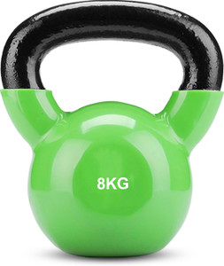 SPORTSLAB Coated Solid Kettlebell Green Kettlebell