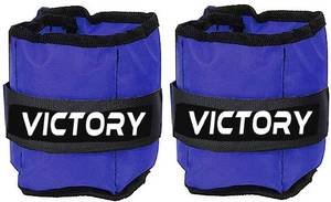 VICTORY Professional Wrist / Ankle Weight (500 gm X 2) Pair Blue Ankle & Wrist Weight