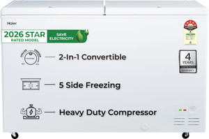Haier 524 L Double Door Standard Deep Freezer