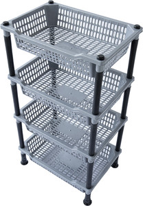 DM PLUS Popular 4 Layer Portable Modern Plastic Fruit & Vegetable Basket