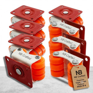 NB crafted 360 Degrees Rotate Caster Wheel with Bearing Heavy Duty 850 kg Load Capacity Industrial Furniture Caster