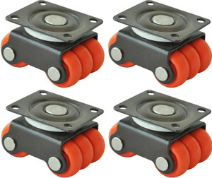 Appster 4pcs Revolving Caster Wheel Roller Baby Sixer Wheels 150Kg Capacity Heavy Duty Swivel Furniture Caster