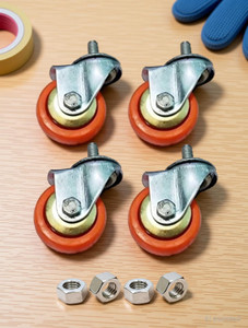 NEOSTAR Heavy Duty 360-Degree Rotatable Wheels for Chair, Trolley, Furniture etc, Multipurpose Use/Load capacity-150 kg/ (Set of 4) Swivel Furniture Caster