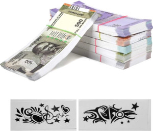 फोरबज़ Fake Money Combo Set 10|20|50|100|200|500|2000 (10x7=70 Nakli Note) नकली नोट गैग टॉय