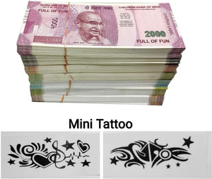फोरबज़ Nakli Note Combo Set 10|20|50|100|200|500|2000 (20x7=140 Nakli Note) नकली पैसा गैग टॉय