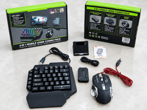 TECHNOLOGIA RGB Gaming Keyboard Mouse Combo with Converter Keypad - Image 1