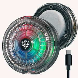 SpinBot IceDot Mag Air Ultra Lite-Ultra Slim Magnetic Mobile Gaming Cooler|15W|RGB Light  Gaming Accessory Kit