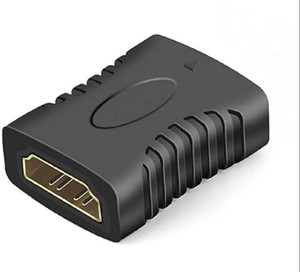Buds Enterprise Pack of 2 HDMI Female to Female Coupler Extender Adapter Connector, Black Gaming Adapter