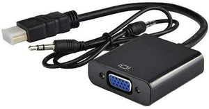 Dye HDMI to VGA with 3.5 mm Audio AUX Cable Adapter Gaming Adapter