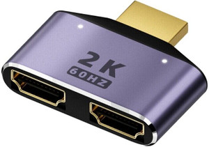 Tobo HDMI 1 in 2 Out Splitter Adapter 2K@60hz HDMI 2 in 1 HD Display TD-1068TC Gaming Adapter