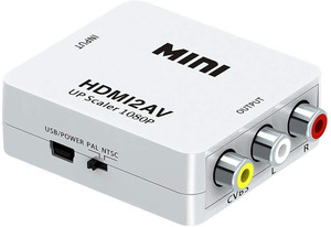 Dye HDMI to AV Converter Adapter, UP Scaler 1080P HD Video Gaming Adapter