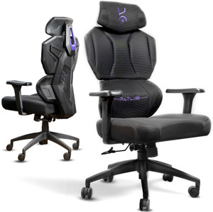 Kreo Altus Gaming Chair, 3D armrests, XL Wide Flat Seat, 2D Adjustable Headrest Gaming Chair