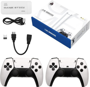 HG WORLD Retro M15 Pro Game Stick 2.4G Dual Wireless Gamepad More Games to TF Card Revisit Childhood Best Gift for Kids & Adult 64 GB with Plug & Play, Portable 8 Bit Game Box, 4K HDMI Output 40 Emulator, Tv Video Game