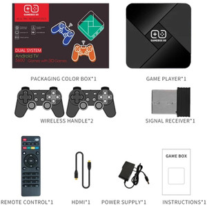HG WORLD Game Box G5 4K HD Super Console X - 20+ Emulators 5600+