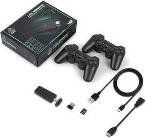 HG WORLD M8 Retro Game Stick Console 4k 2.4G Dual Wireless game box video games for tv with Plug & Play, gaming consoles for tv video game handheld 64 GB with HDMI Output 9 Emulator, Video Game Hand tv With TV Game Set, Best Gift for All Ages