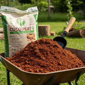 OSHO ENTEPRISE Premium Cocopeat Powder 5kg Coconut Coir Soil Mix for Terrace Gardening Garden Mulch