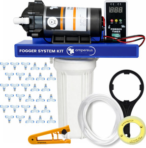 AMPEREUS Fogger Kit for Dairy, Poultry & Animal Farm with 30 Nozzles (Nozzle Dist. 1.4m) 2.5 L Hand Held Sprayer