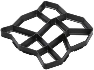 Big Precast Concrete Molds Cement Heart Pathmaker Mold ABS 2 Mm Garden Diy Stepping Stone Mold Cement Decor Concrete Molds Walkway Pavement Casting Pathmaker Mold Concrete Reusable