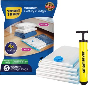 Smart Saver Space Saver Bags Standard pack of 5 Vacuum Bags Travel Storage Vacuum Bags