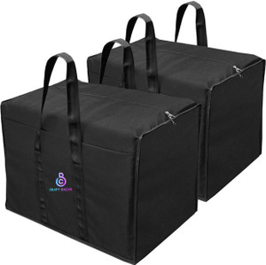 Craft Bazar Big storage bag for saree with Superior quality material Under Bed Storage Bag Organizer for Cloths, Blankets, and Other Household items (Pack of 2)