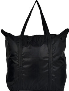 KUBER INDUSTRIES Storage Bag Multiuses Polyster Storage Bag, Shopping Bag, Tote Bag, Cloth Bag With 1 Small Pocket & Handle (Black)-47KM01249