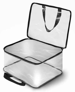 JAIMIN CRAFT Multipurpose Transparent Storage Bag for Clothes, cloth organizer Garment Cover PVC Packing box for clothes Pack - 1 Saree Cover, Toys, Stationary