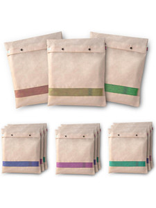 blendmix Clothes Cover Cotton Button Saree Bags, Saree Covers With Button, Saree Covers For Storage, Wardrobe Organiser, Washable Saree Bag And Transparent Mesh/Window