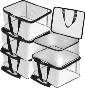 SH NASIMA Multipurpose Transparent Storage Bag for Clothes, cloth organizer Garment Cover Saree Cover, Toys, Stationary Luggage Cover