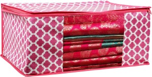 Ankit International Saree Cover High-Quality Fancy Saree Cover Storage Bag For Wardrobe Organizer Garments Storage bag-Big in size French Attractive Printed saree cover Pack of 1