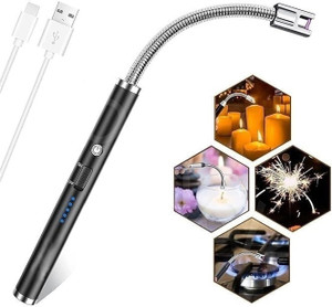 3ड मेट्रो सुपर स्टोर 360 Degree Flexible Rechargeable Electric Kitchen for Gas Candle Stove 360 Degree Flexible Rechargeable Electric Kitchen forCandle_Stove Aluminium रसोई उपकरण सेट