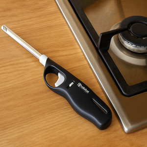 Habitat Refillable Gas Lighter for Kitchen Stove and Candle Use, Flame Adjustable Plastic Gas Lighter