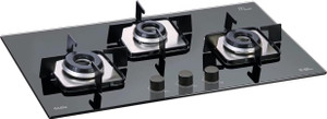 Glen byGlen Built in Glass Hob with Italian Double Ring Burners Auto Ignition (1073SQIN) Glass Automatic Hob