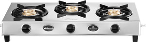 Sunflame 3 BURNER GAS STOVE CHAMPION STAINLESS STEEL Stainless Steel Manual Gas Stove