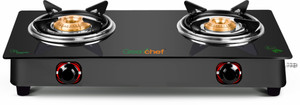 Greenchef Ebony Glass Manual Gas Stove