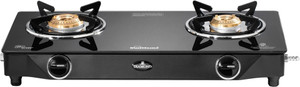Sunflame LPG STOVE GT 2B DIAMOND BK Glass Manual Gas Stove