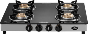Sunflame GT PRIDE 4B SS Glass Manual Gas Stove