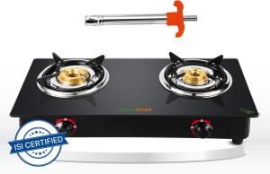 Greenchef Ebony with Lighter Glass Manual Gas Stove