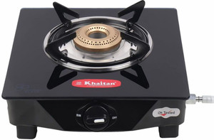 Khaitan 1B BP GIO Black Glass Manual Gas Stove - Image 6