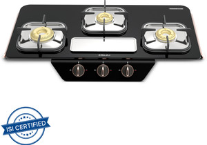 BAJAJ GF8 Frameless with 1 Jumbo Glass Manual Gas Stove