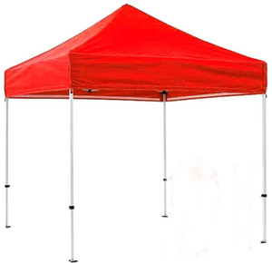 Ab Sab Portable Foldable Pop-up Gazebo Tent Canopy Display-10 X 10 ft Red Fabric Gazebo