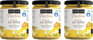 Kapiva A2 Desi Ghee (Helps Reduces Joint Pain and Improves Heart Functioning) Glass Bottle