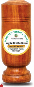 Vijaysar VijaysaarAyurvedic Blood Sugar Care Wooden Glass Glass Water/Juice Glass