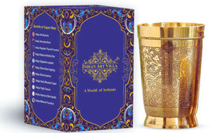 इंडियानार्टविला Premium Quality Brass Embossed ग्लास